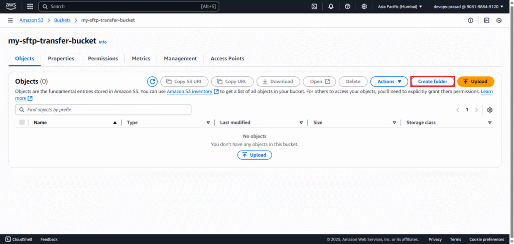 Secure SFTP Setup Using AWS Transfer Family 5