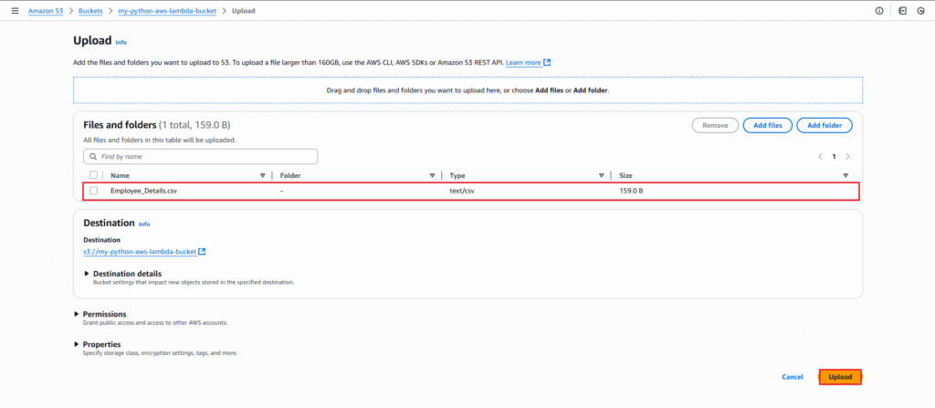 Automate S3 File Processing with Python and Lambda 6