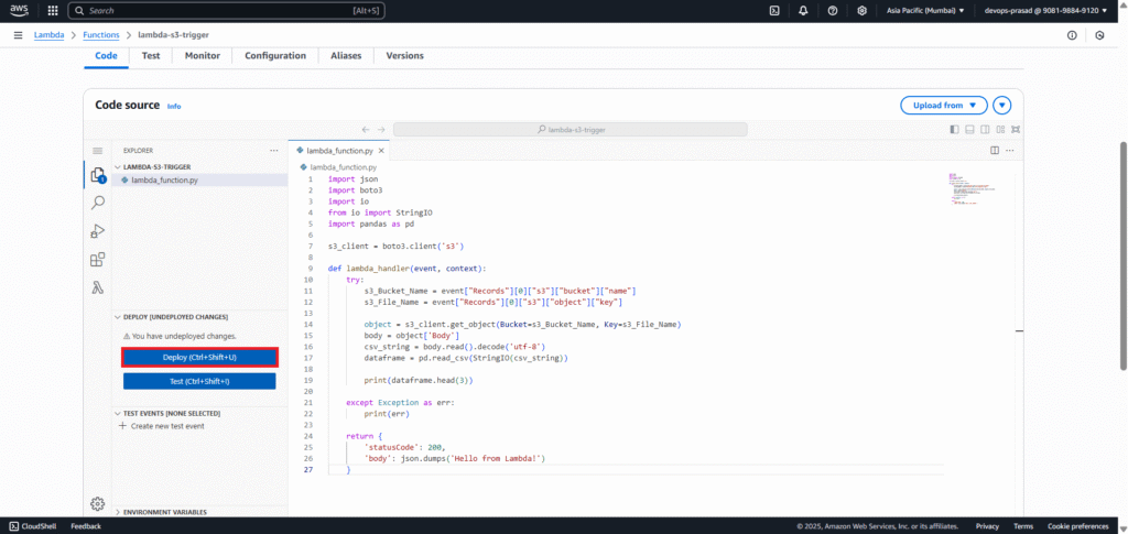 Automate S3 File Processing with Python and Lambda 21