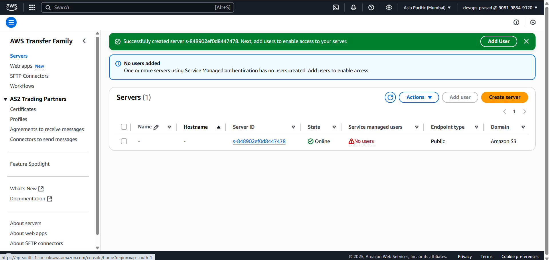 Secure SFTP Setup Using AWS Transfer Family 24