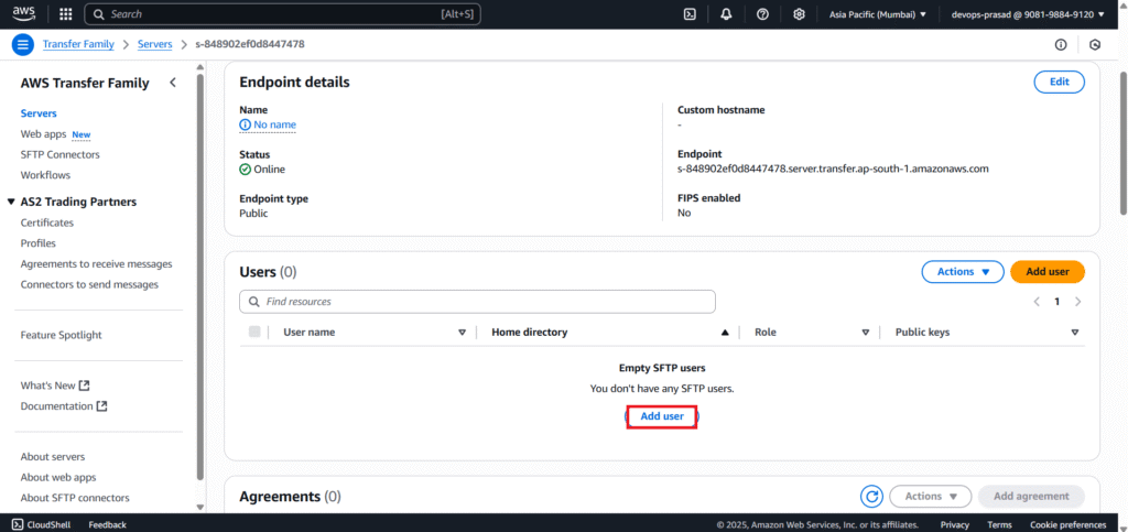 Secure SFTP Setup Using AWS Transfer Family 30