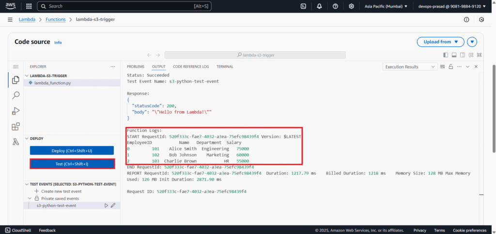 Automate S3 File Processing with Python and Lambda 27