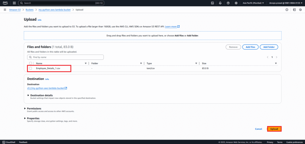 Automate S3 File Processing with Python and Lambda 29