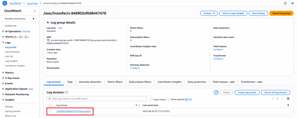 Secure SFTP Setup Using AWS Transfer Family 48