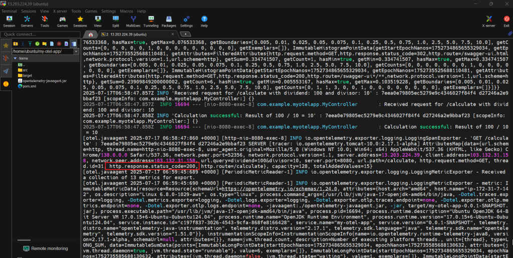 Monitoring Java API 5xx alerts with OpenTelemetry, Prometheus, and Grafana 30