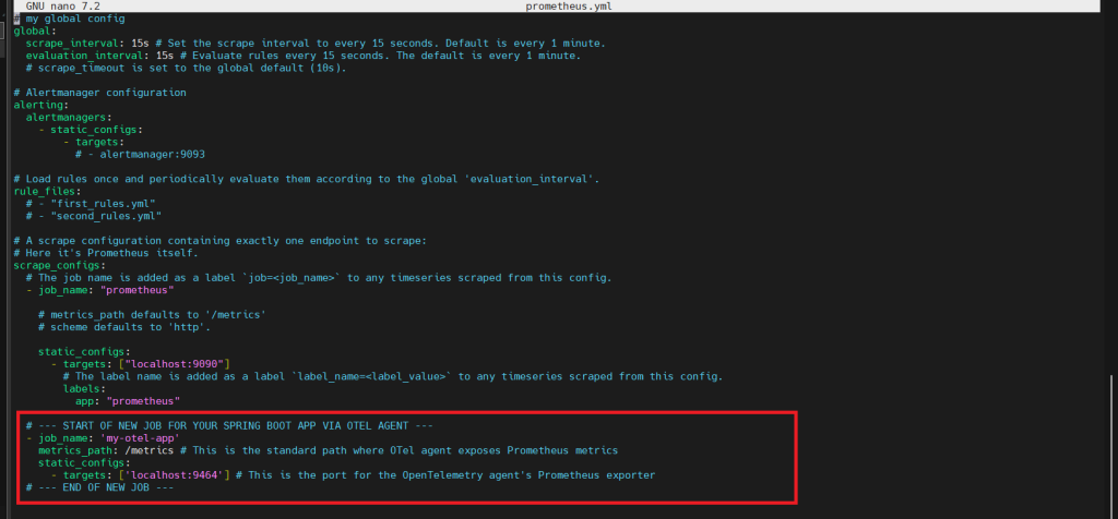 Monitoring Java API 5xx alerts with OpenTelemetry, Prometheus, and Grafana 39