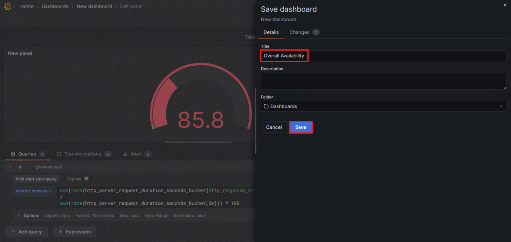 .NET API Availability Monitoring Using OpenTelemetry, Prometheus and Grafana 71