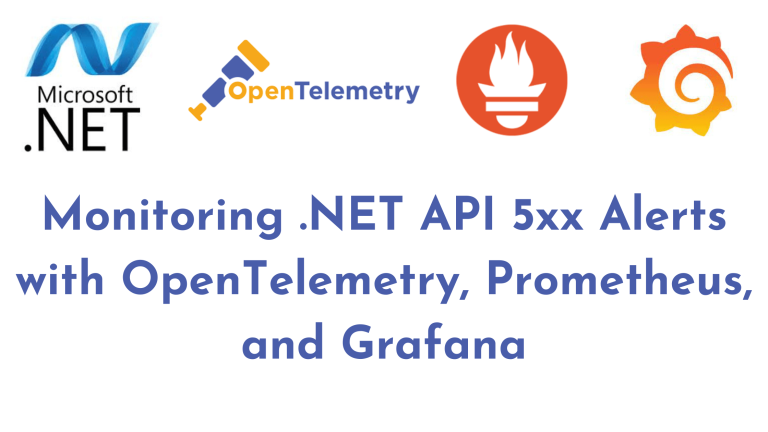 Monitoring .NET API 5xx Alerts with OpenTelemetry, Prometheus, and Grafana