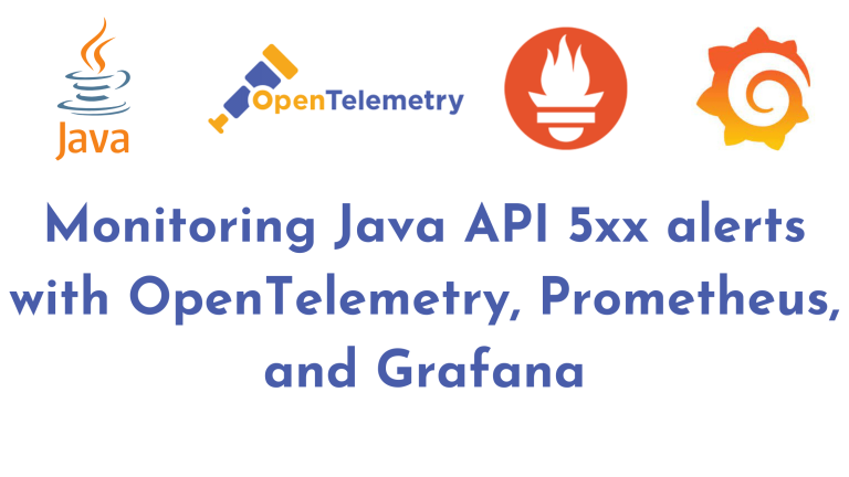 Monitoring Java API 5xx alerts with OpenTelemetry, Prometheus, and Grafana