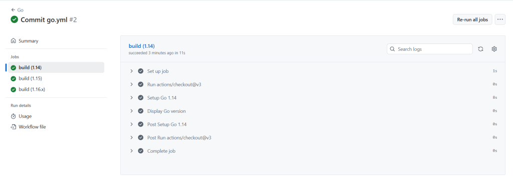 Building and Testing Go Project on GitHub Actions 8