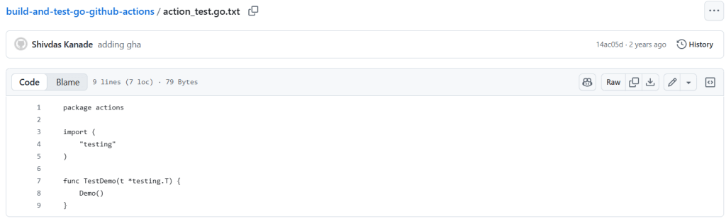 Building and Testing Go Project on GitHub Actions 2