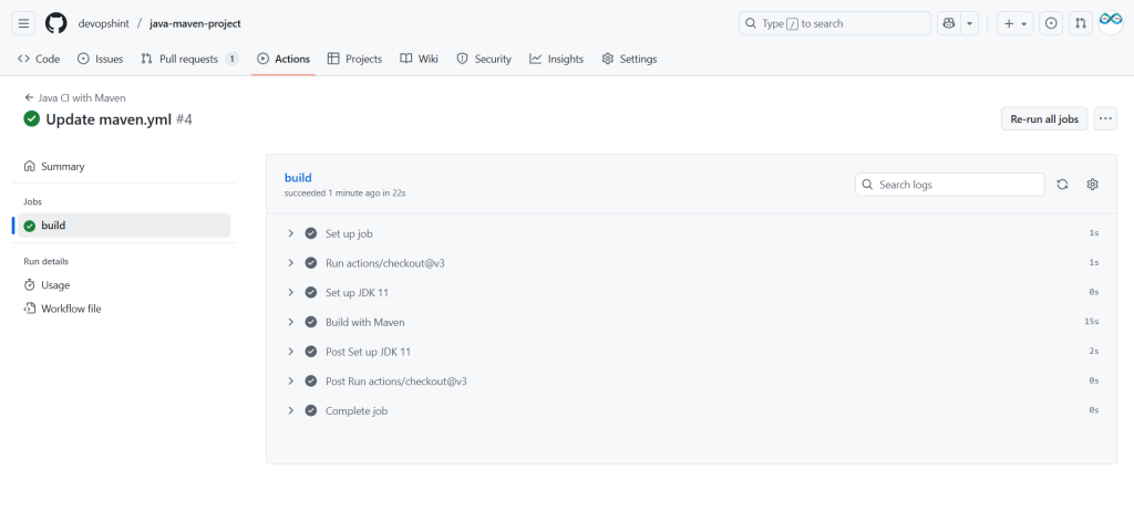 Setting up a Java Maven Project with GitHub Actions 6
