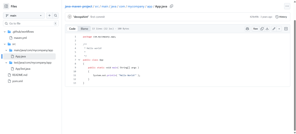 Setting up a Java Maven Project with GitHub Actions 3